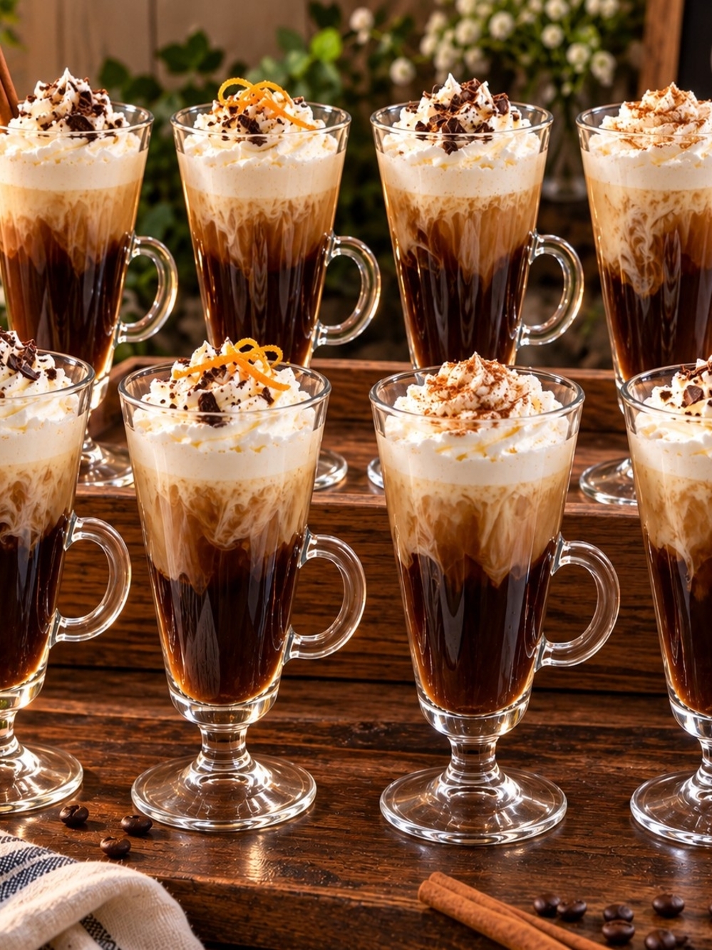Source Unknown Clear Glass Irish Coffee Mugs Set - Transparent